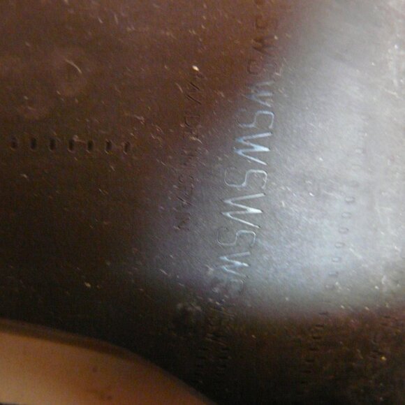 Stuart Weitzman Black Patent Leather Slip On Large Buckle Flats Sz 37 US 6.5 - Picture 12 of 14